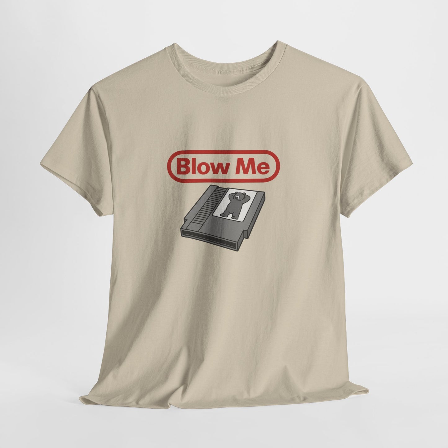 Blow Me Retro Gaming T-Shirt | Funny Vintage NES Cartridge Tee for Bears & Gamers