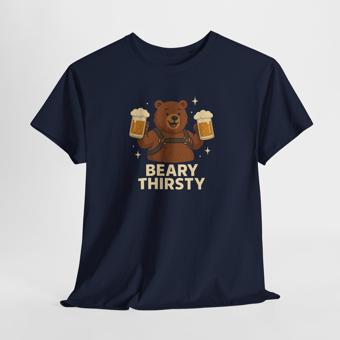 Beary Thirsty T-Shirt – Funny Gay Bear Harness Beer Tee