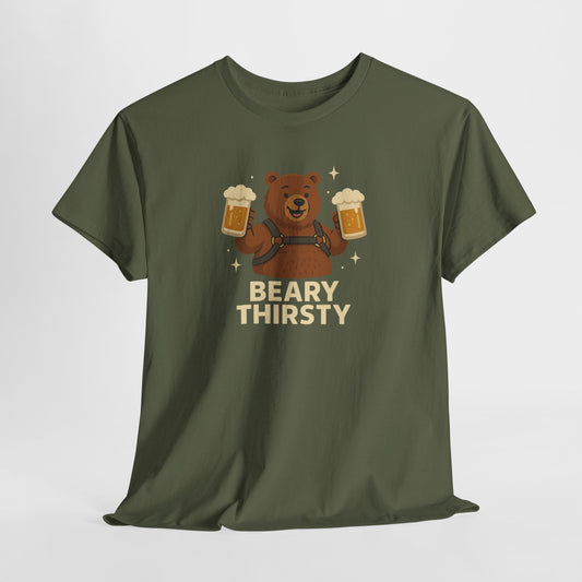 Beary Thirsty T-Shirt – Funny Gay Bear Harness Beer Tee
