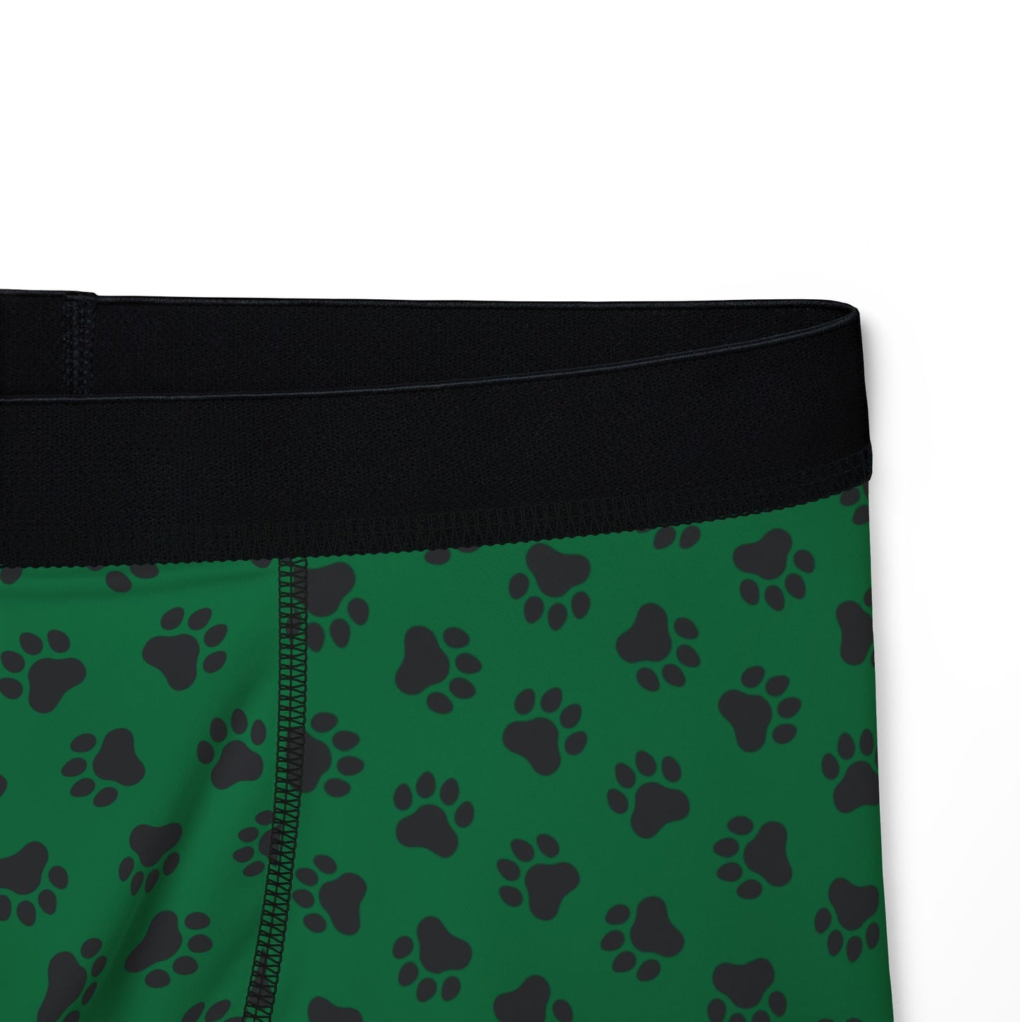 Green & Bear Paw Print Boxer Briefs – Bold & Comfortable Men’s Underwear