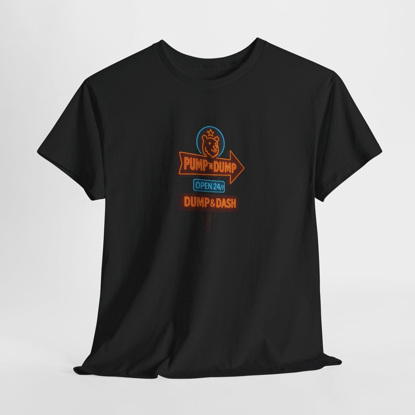 Pump N Dump – Neon Motel Sign Tee