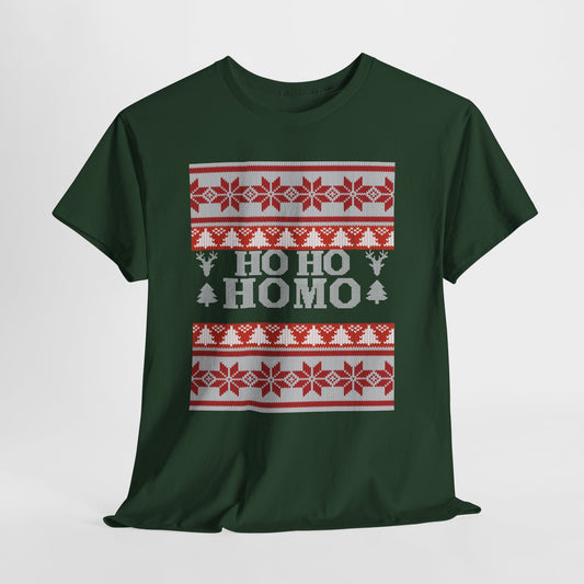 Funny Ho Ho HOMO Christmas Tee