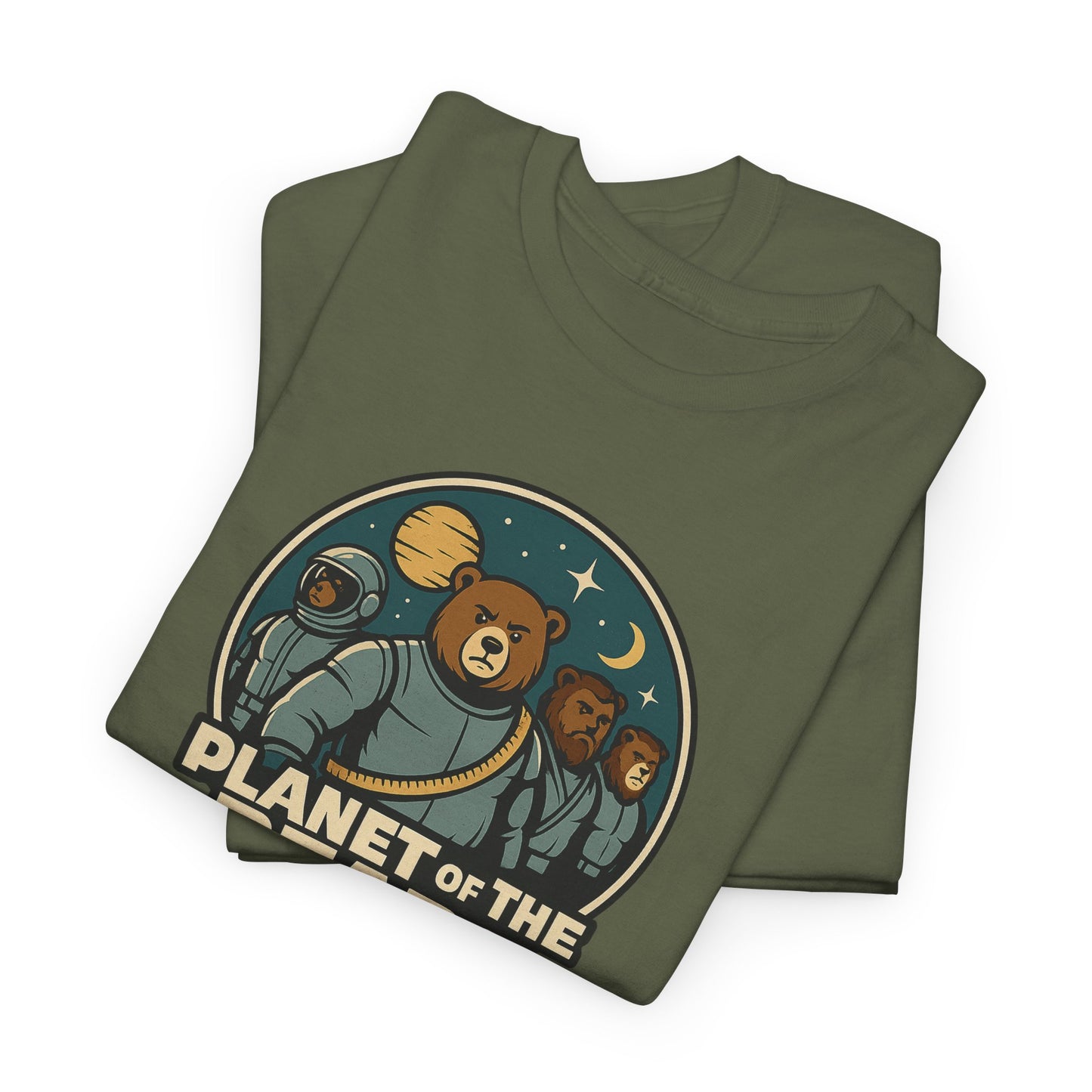 Planet of the Bears T-Shirt – Retro Sci-Fi Gay Bear Graphic Tee