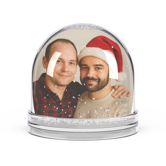 Personalized Photo Snow Globe – Custom Holiday Keepsake (Add Your Photo)