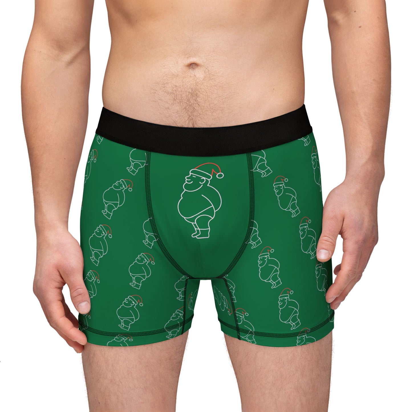 Chubby Claus Boxer Briefs – Neon Santa Edition