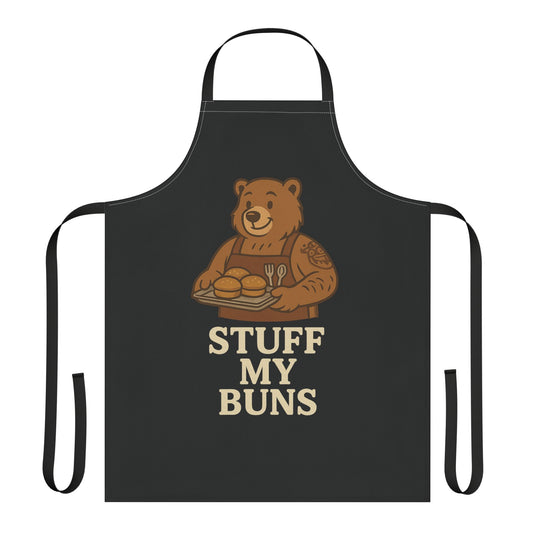 Meat Daddy Bear Apron – Funny Gay BBQ Pool Party Apron