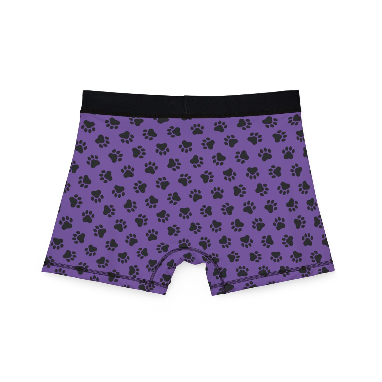 Purple & Bear Paw Print Boxer Briefs – Bold & Comfortable Men’s Underwear