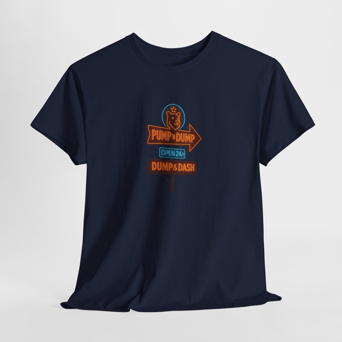 Pump N Dump – Neon Motel Sign Tee