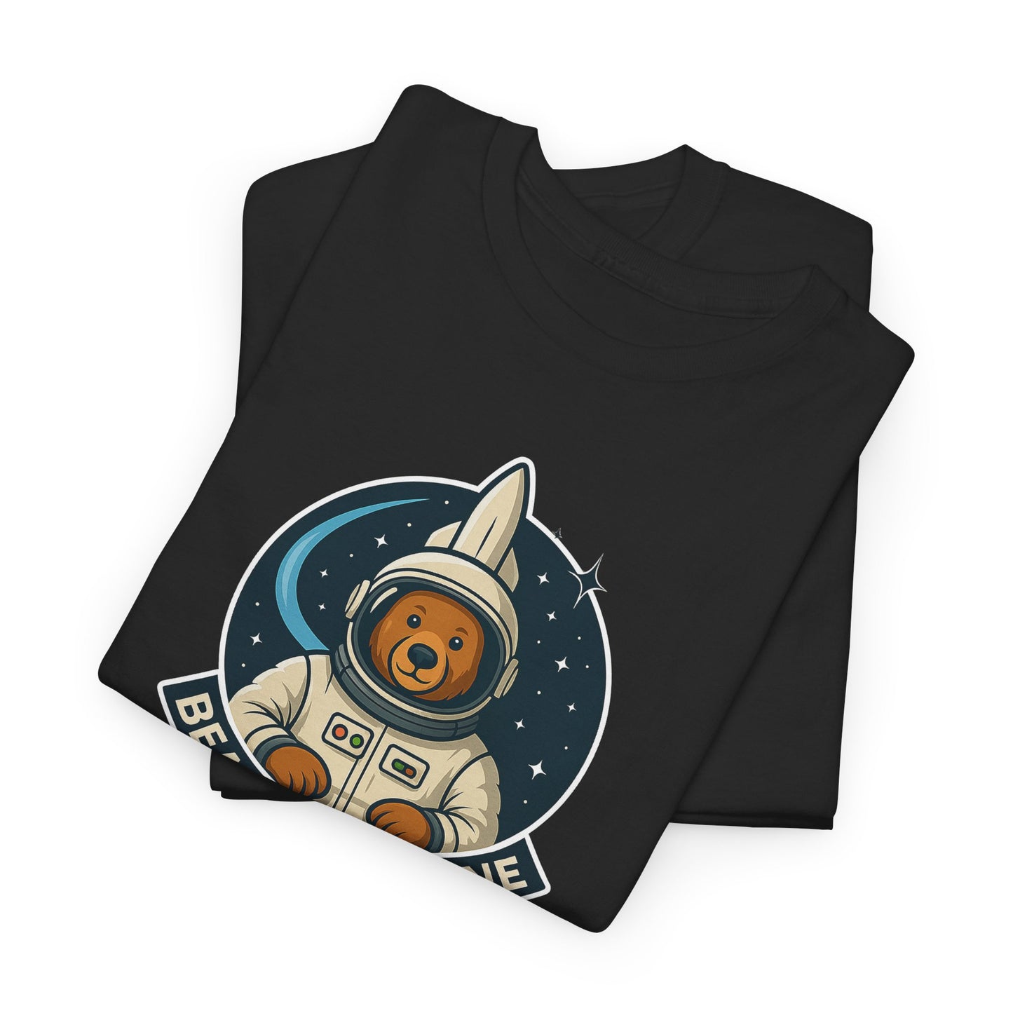 Bear Force One Astronaut Bear Futuristic T-Shirt