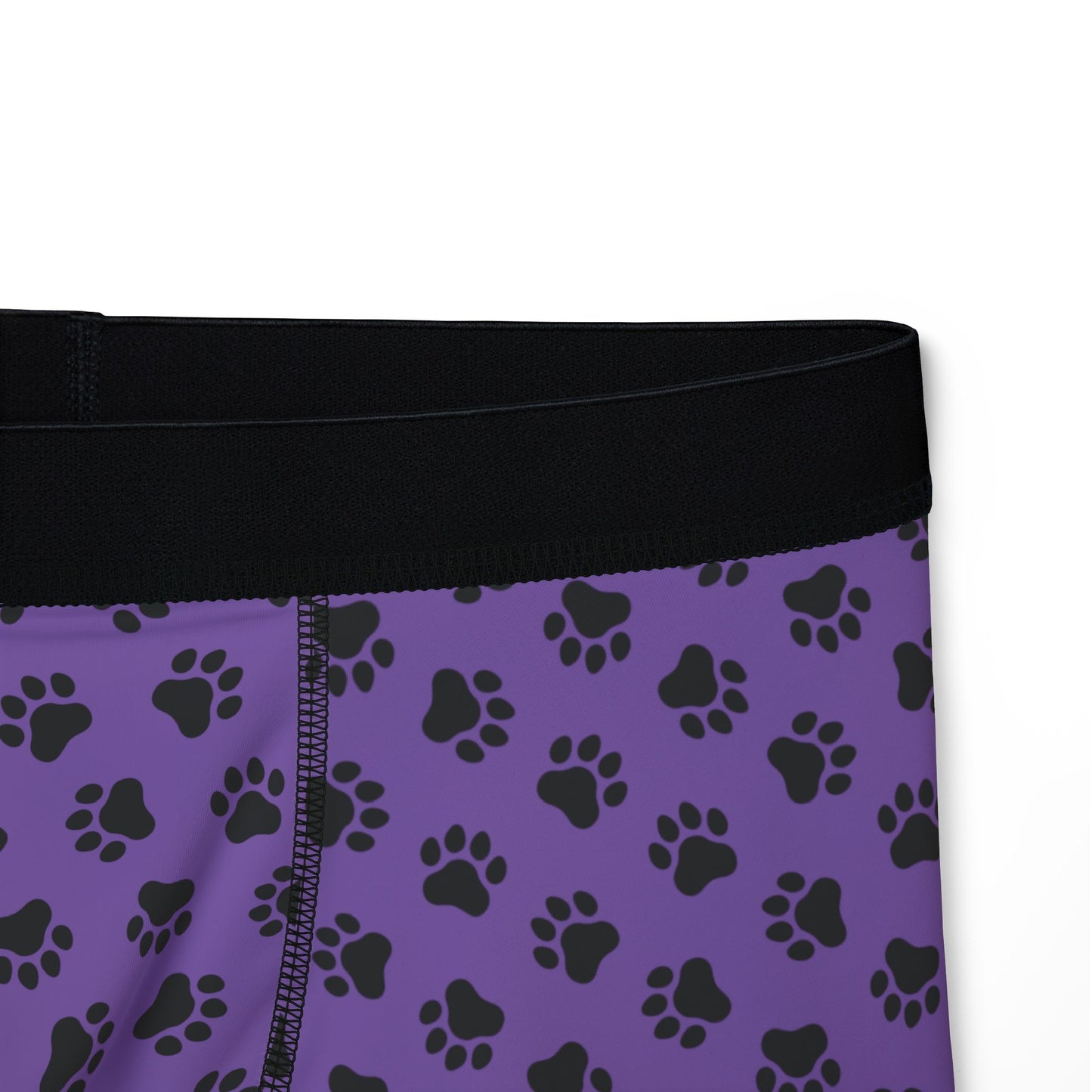Purple & Bear Paw Print Boxer Briefs – Bold & Comfortable Men’s Underwear