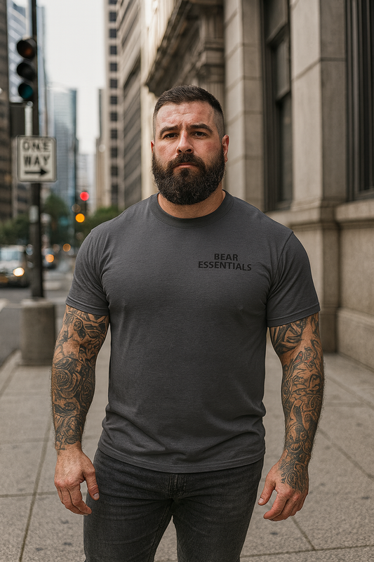 Bear Essentials T-Shirt | Gay Bear Pride Tee | LGBTQ+ Casual Streetwear