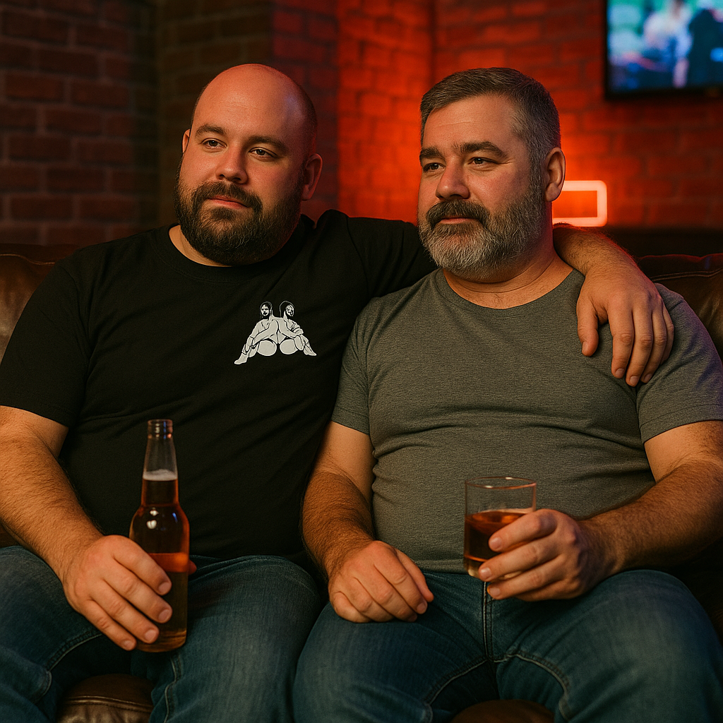 Chubby Bear Back-to-Back Tee – Gay Bear Pride Graphic Shirt