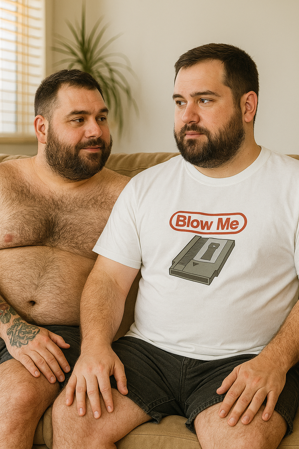 Blow Me Retro Gaming T-Shirt | Funny Vintage NES Cartridge Tee for Bears & Gamers
