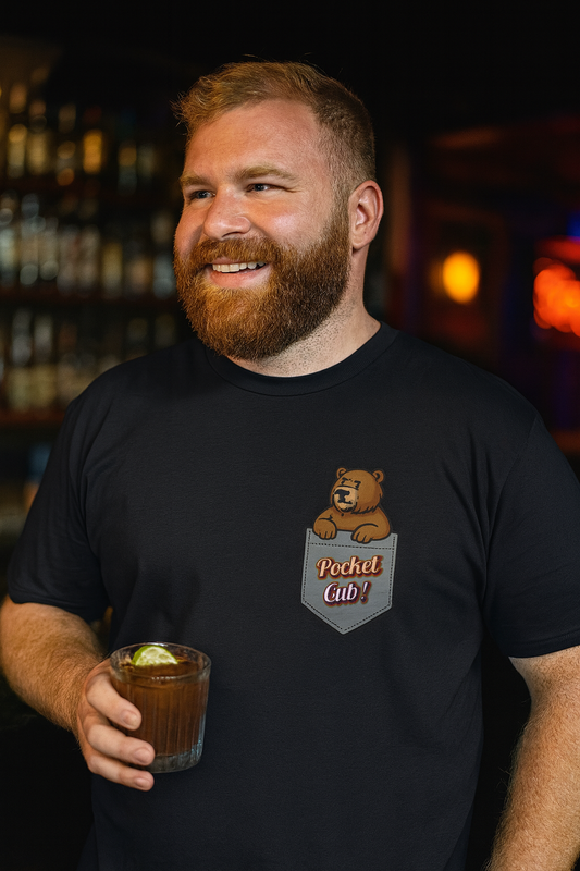 Pocket Cub T-Shirt | Gay Bear Pride Pocket Graphic Tee for Cubs & Bears