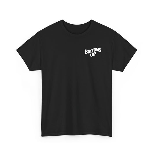 Bottoms Up Social Club T-Shirt – Funny Queer Streetwear, LGBTQ+ Pride Tee, Bear & Daddy Shirt, Gay Club Graphic Tee