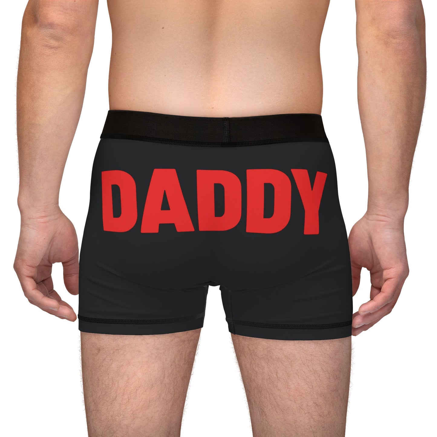 DADDY Men’s Boxer Briefs – Bold Red Statement Underwear