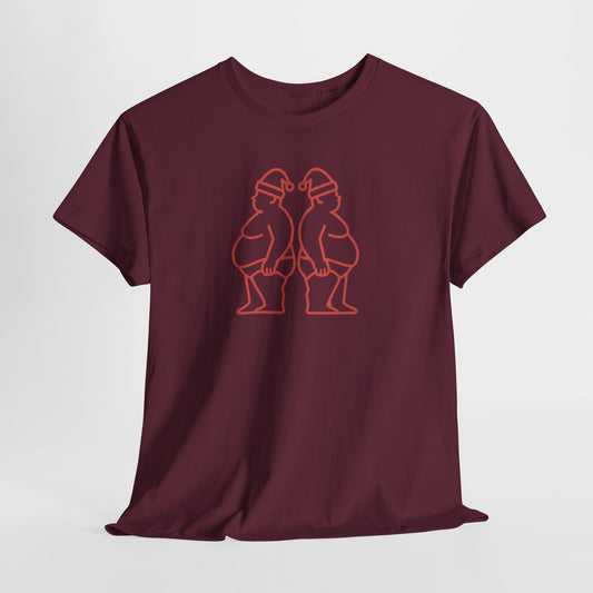 Chubby Claus Outline Tee – Back-to-Back Santa Bears