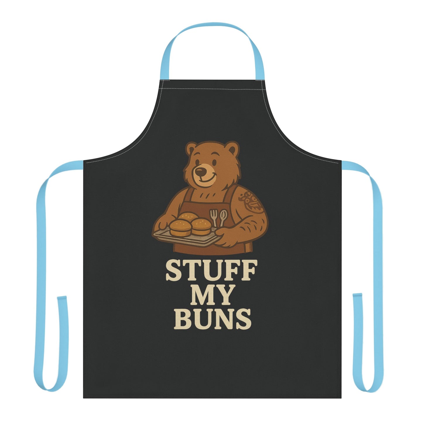 Meat Daddy Bear Apron – Funny Gay BBQ Pool Party Apron