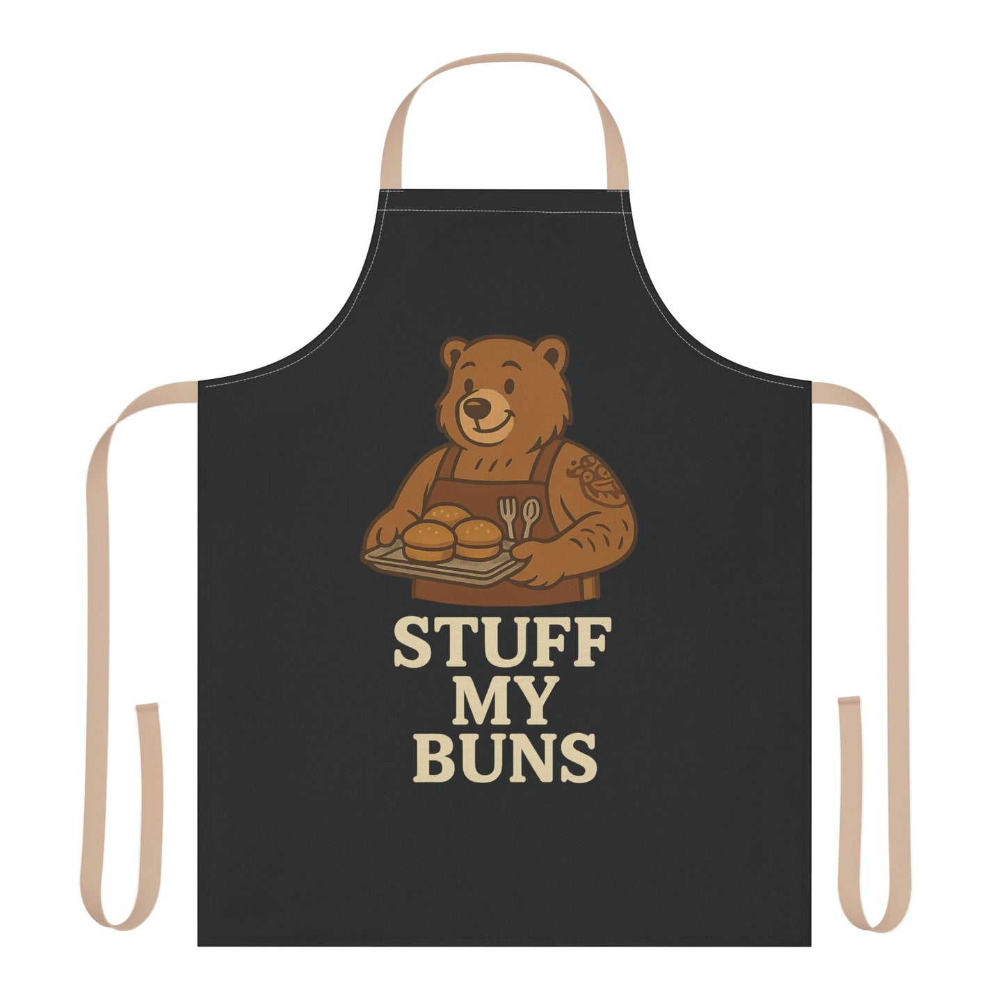 Meat Daddy Bear Apron – Funny Gay BBQ Pool Party Apron
