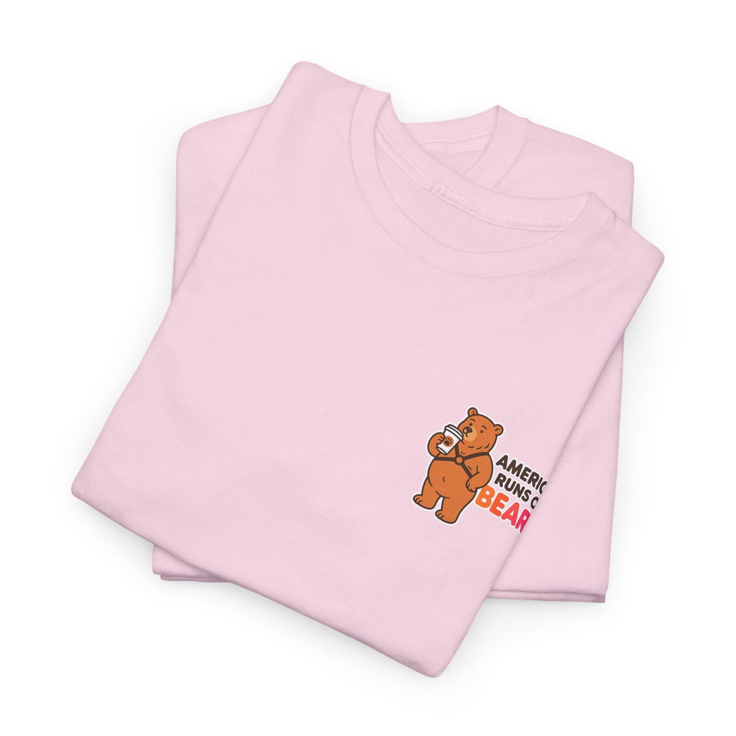 America Runs on Bears T-Shirt β Funny Gay Bear Coffee Parody Tee