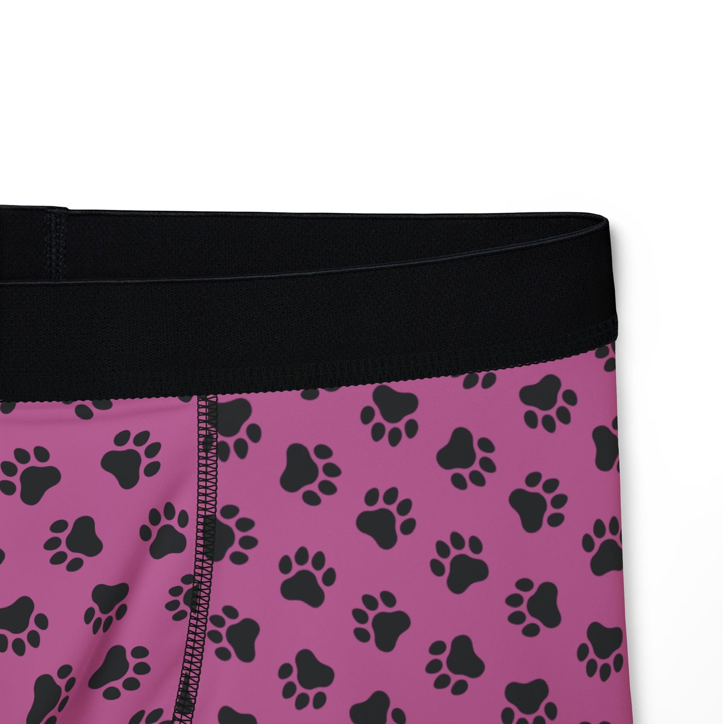 Pink & Bear Paw Print Boxer Briefs – Bold & Comfortable Men’s Underwear