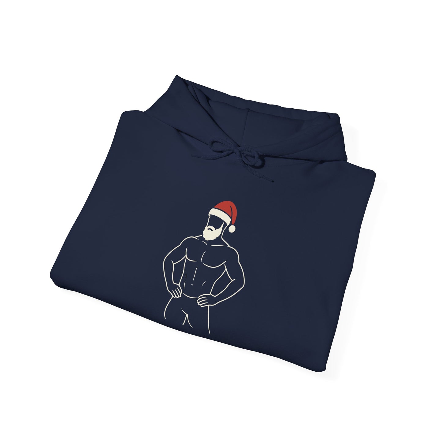 Christmas Muscle Santa Hoodie