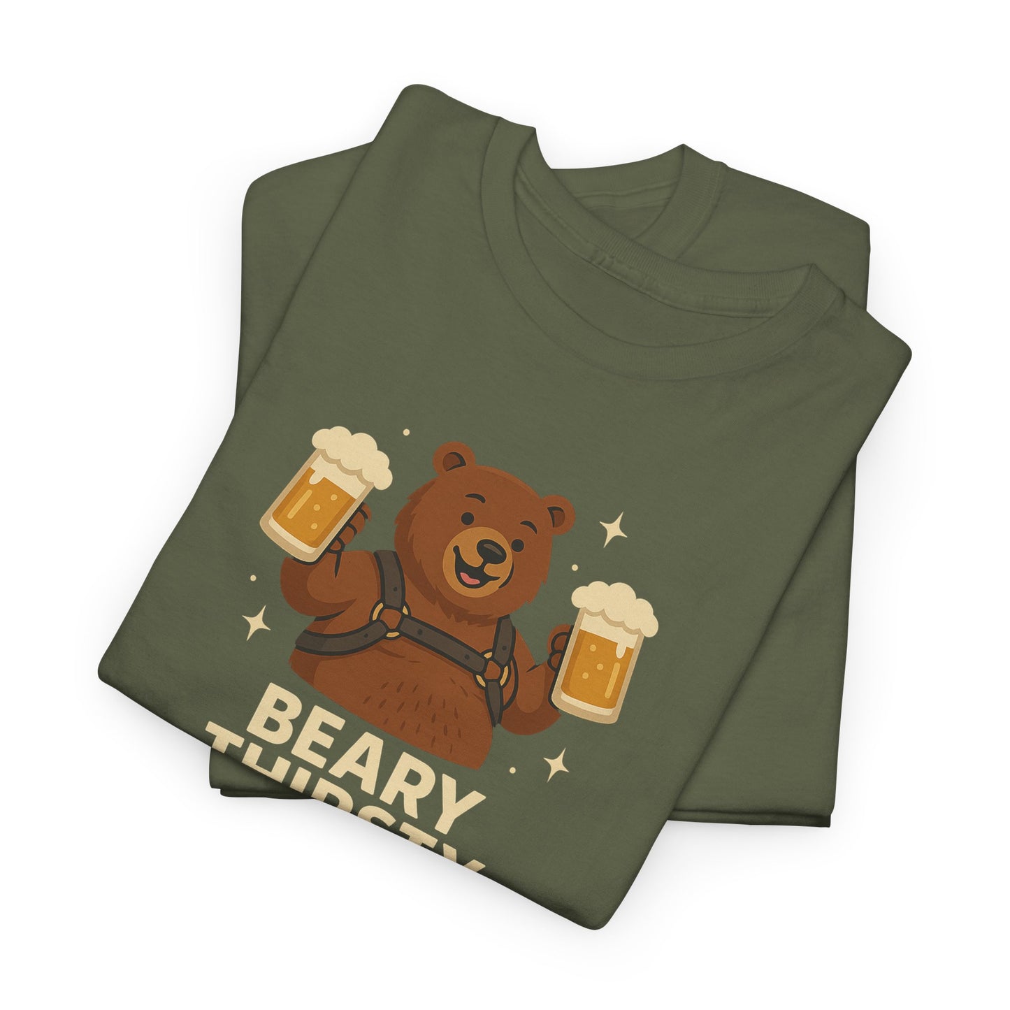 Beary Thirsty T-Shirt – Funny Gay Bear Harness Beer Tee