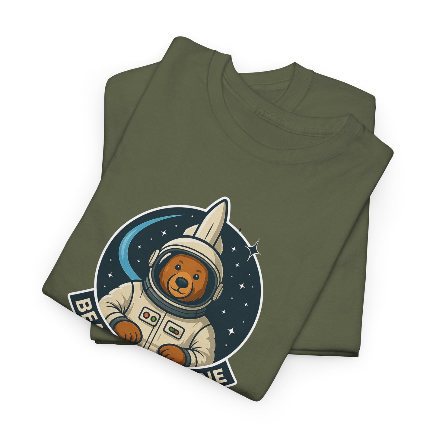 Bear Force One Astronaut Bear Futuristic T-Shirt