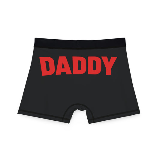 DADDY Men’s Boxer Briefs – Bold Red Statement Underwear