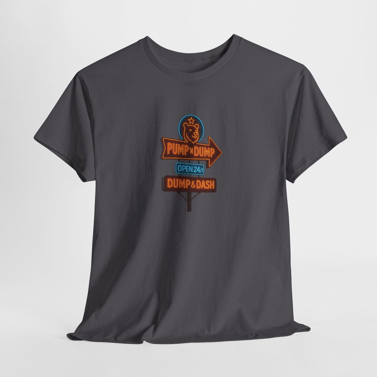 Pump N Dump – Neon Motel Sign Tee