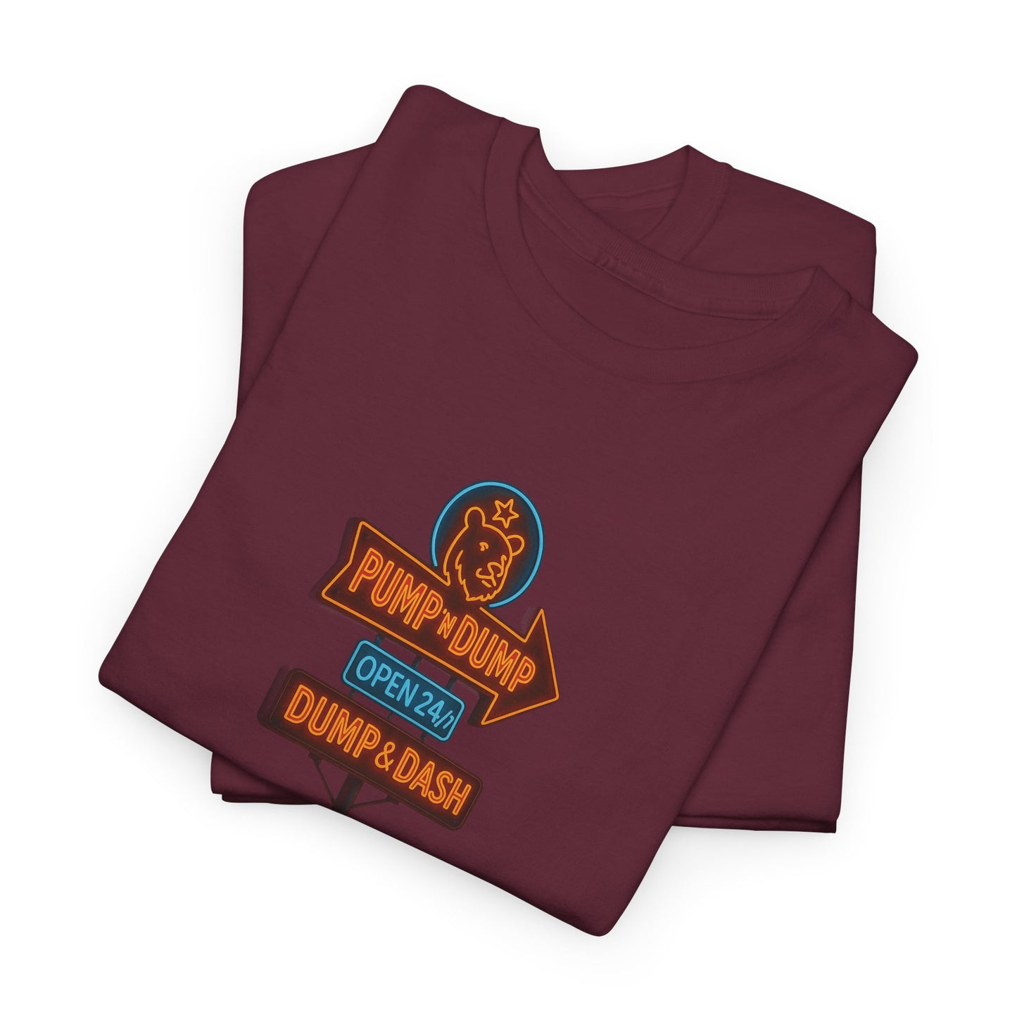 Pump N Dump – Neon Motel Sign Tee