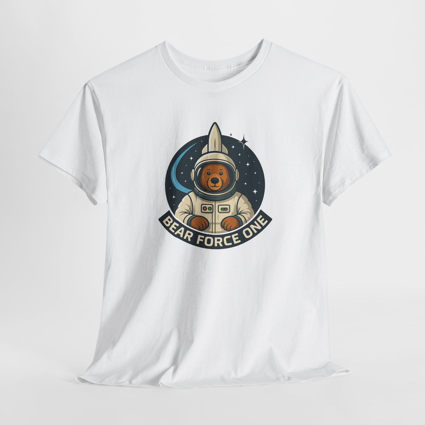 Bear Force One Astronaut Bear Futuristic T-Shirt