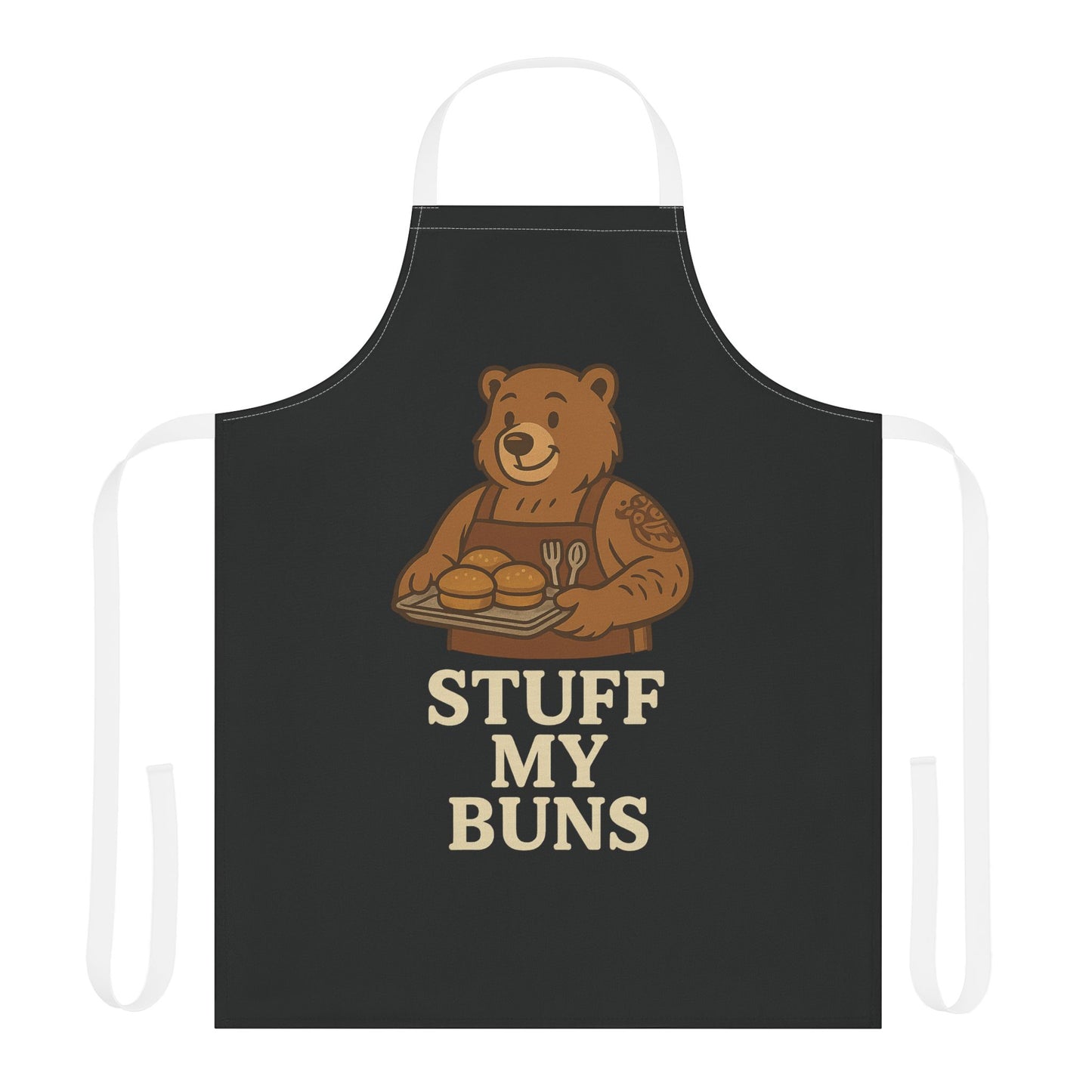 Meat Daddy Bear Apron – Funny Gay BBQ Pool Party Apron
