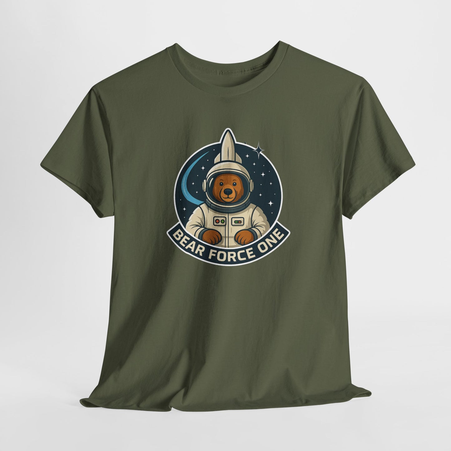 Bear Force One Astronaut Bear Futuristic T-Shirt