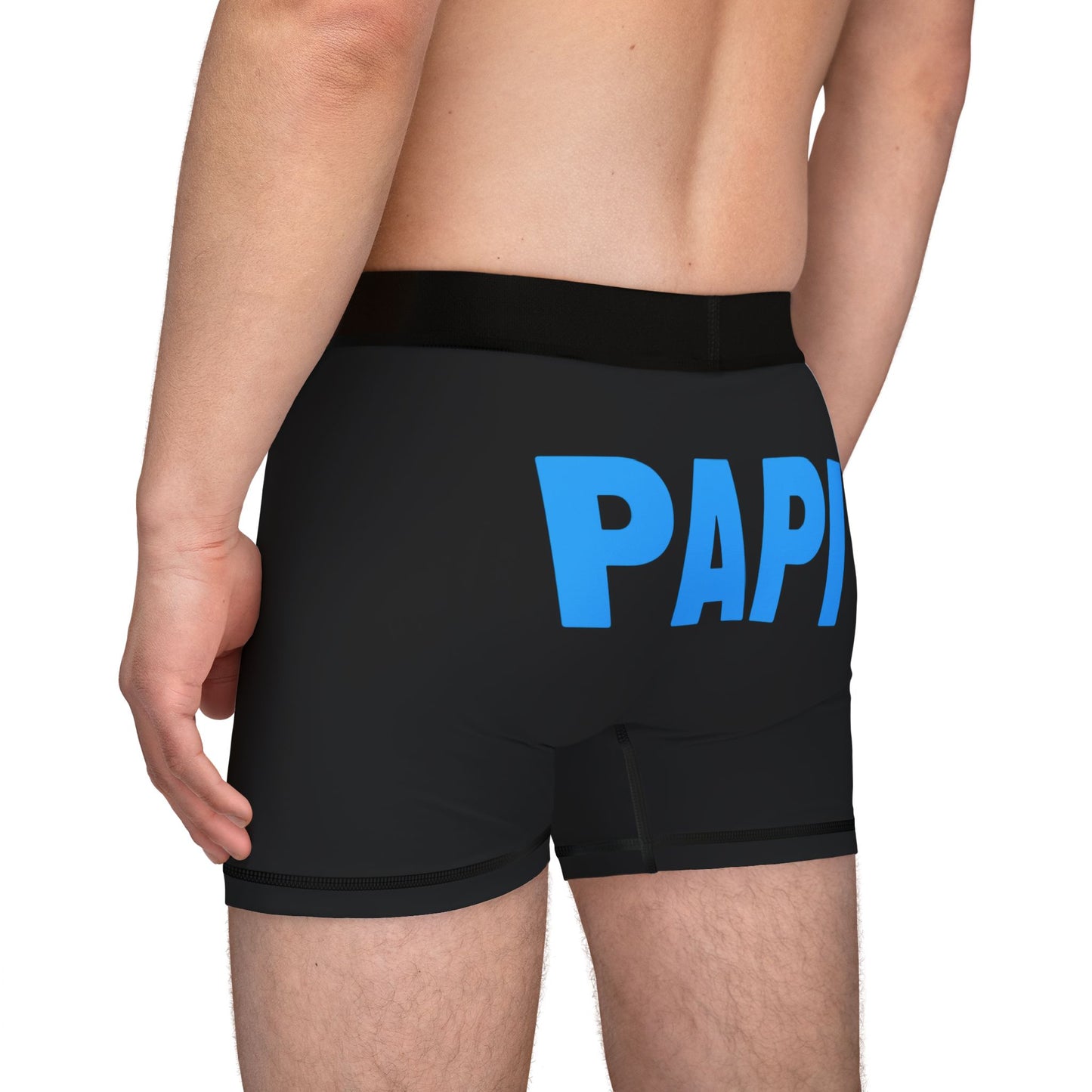 PAPI Men’s Boxer Briefs – Bold Blue Statement Bearwear