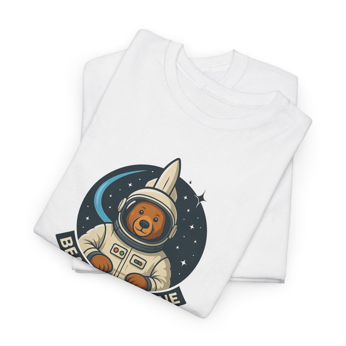 Bear Force One Astronaut Bear Futuristic T-Shirt