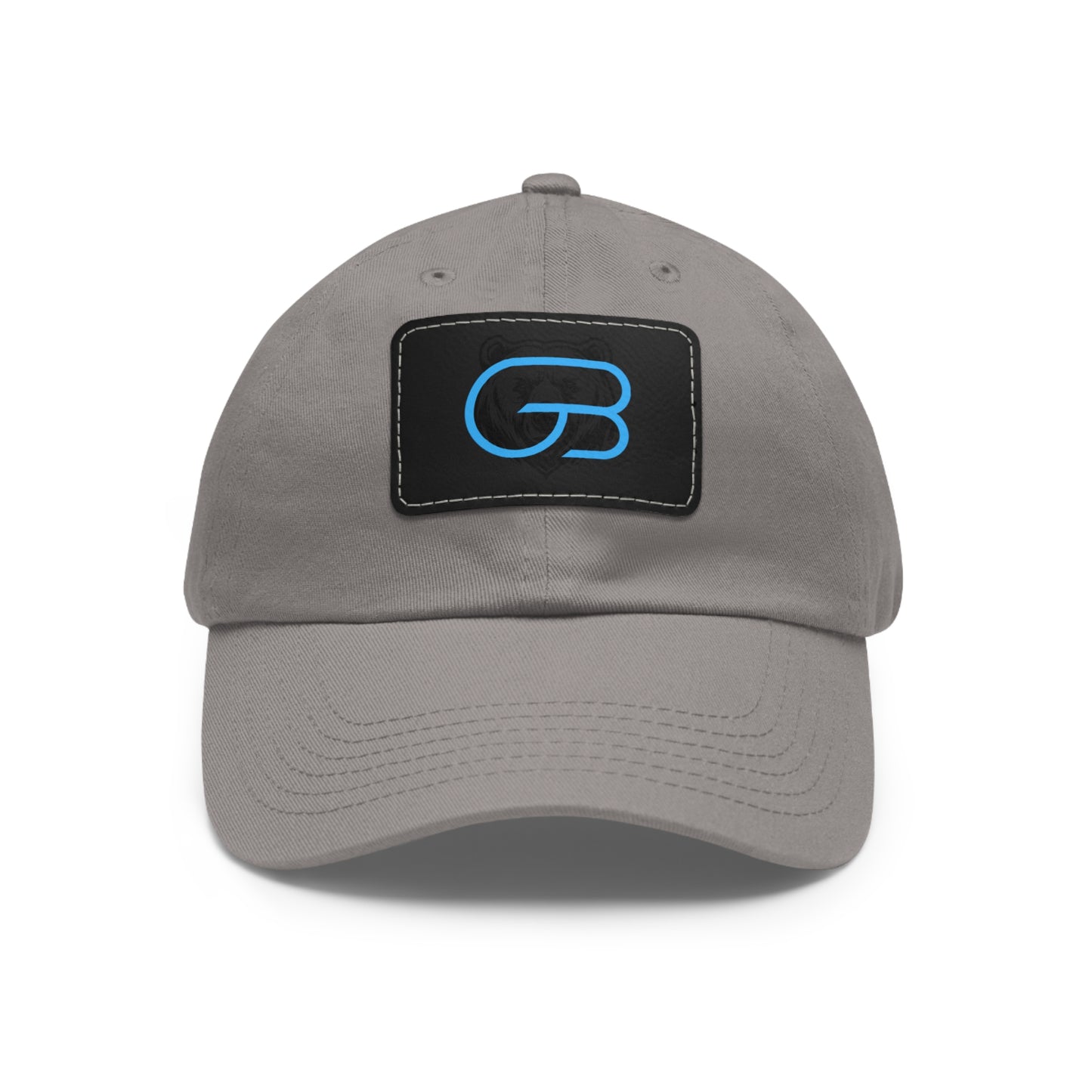 GLORY LOGO Leather Patch Dad Hat — Vintage Rectangle Patch Baseball Cap