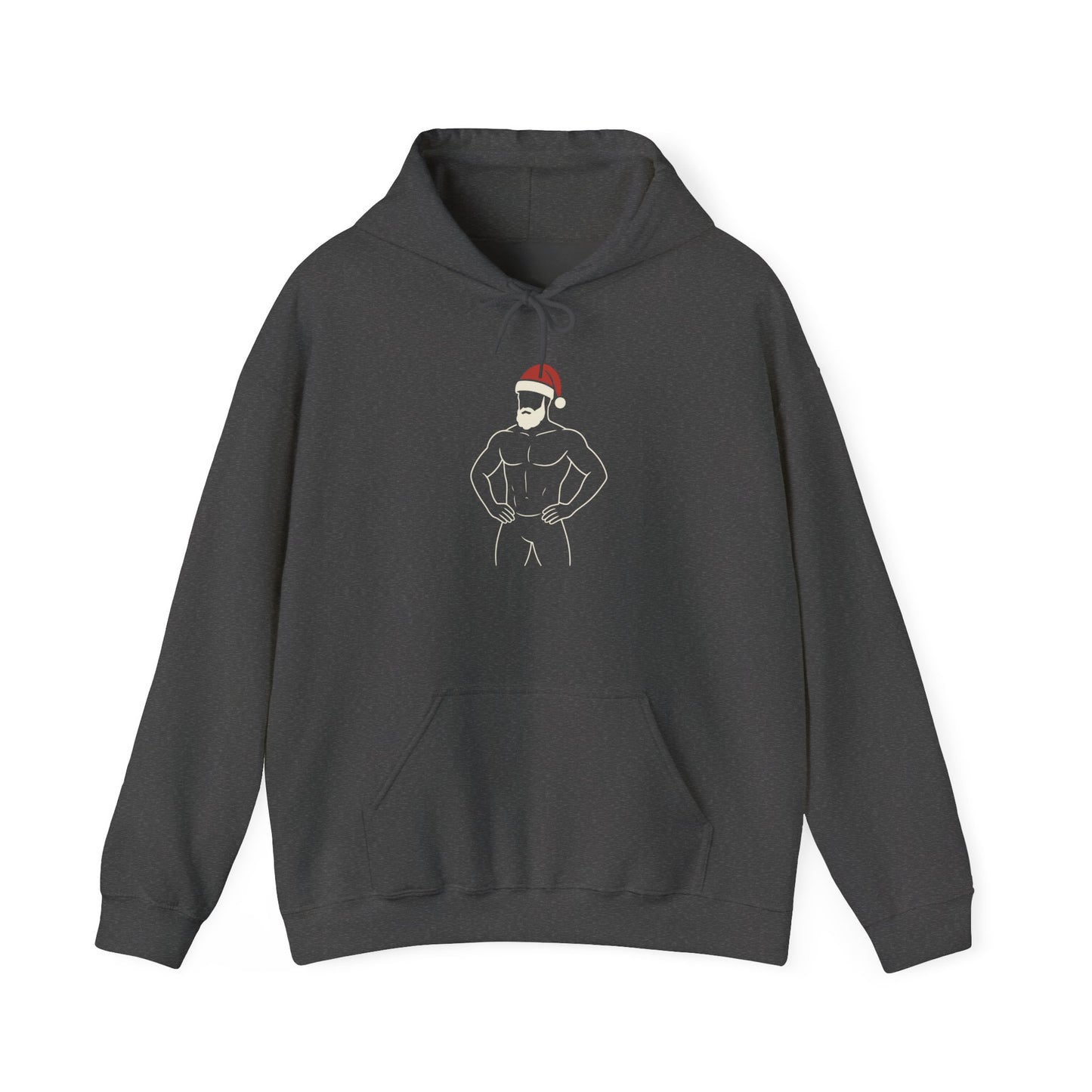 Christmas Muscle Santa Hoodie