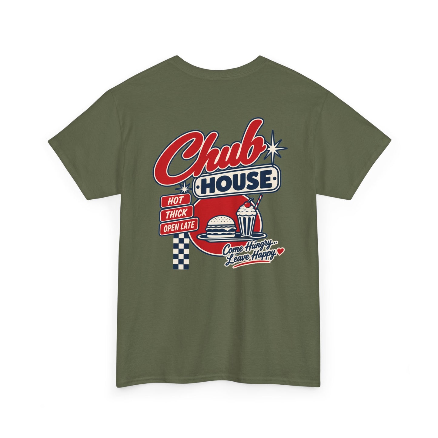Chub House – Hot, Thick & Open Late | Retro Bear Diner T-Shirt