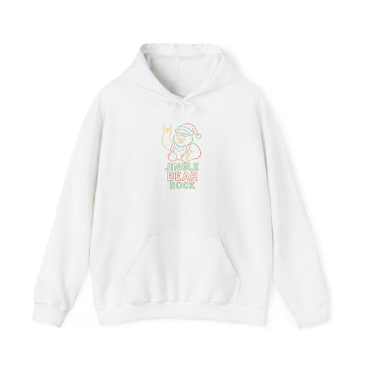 Jingle Bear Rock Hoodie – Neon Holiday Edition