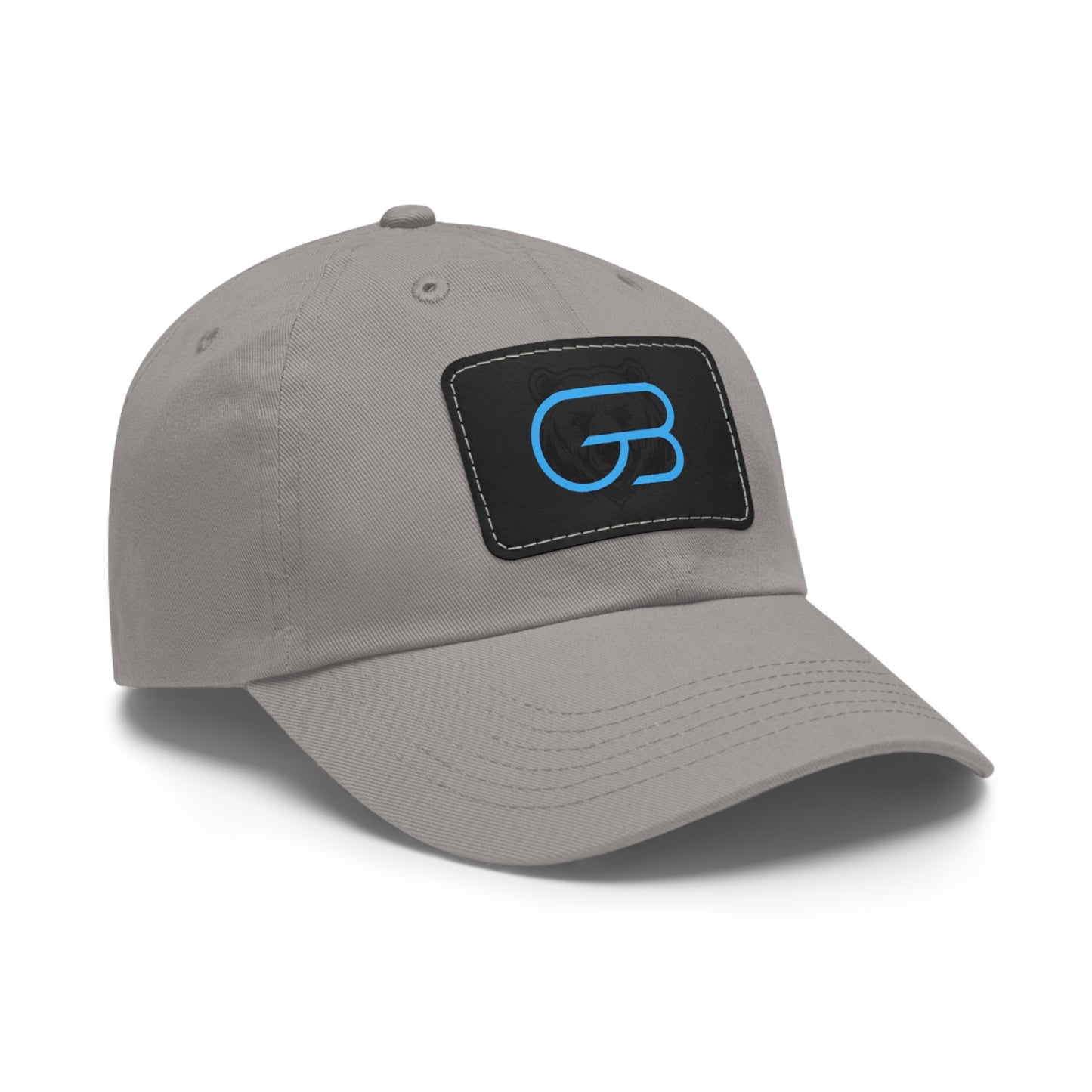 GLORY LOGO Leather Patch Dad Hat — Vintage Rectangle Patch Baseball Cap