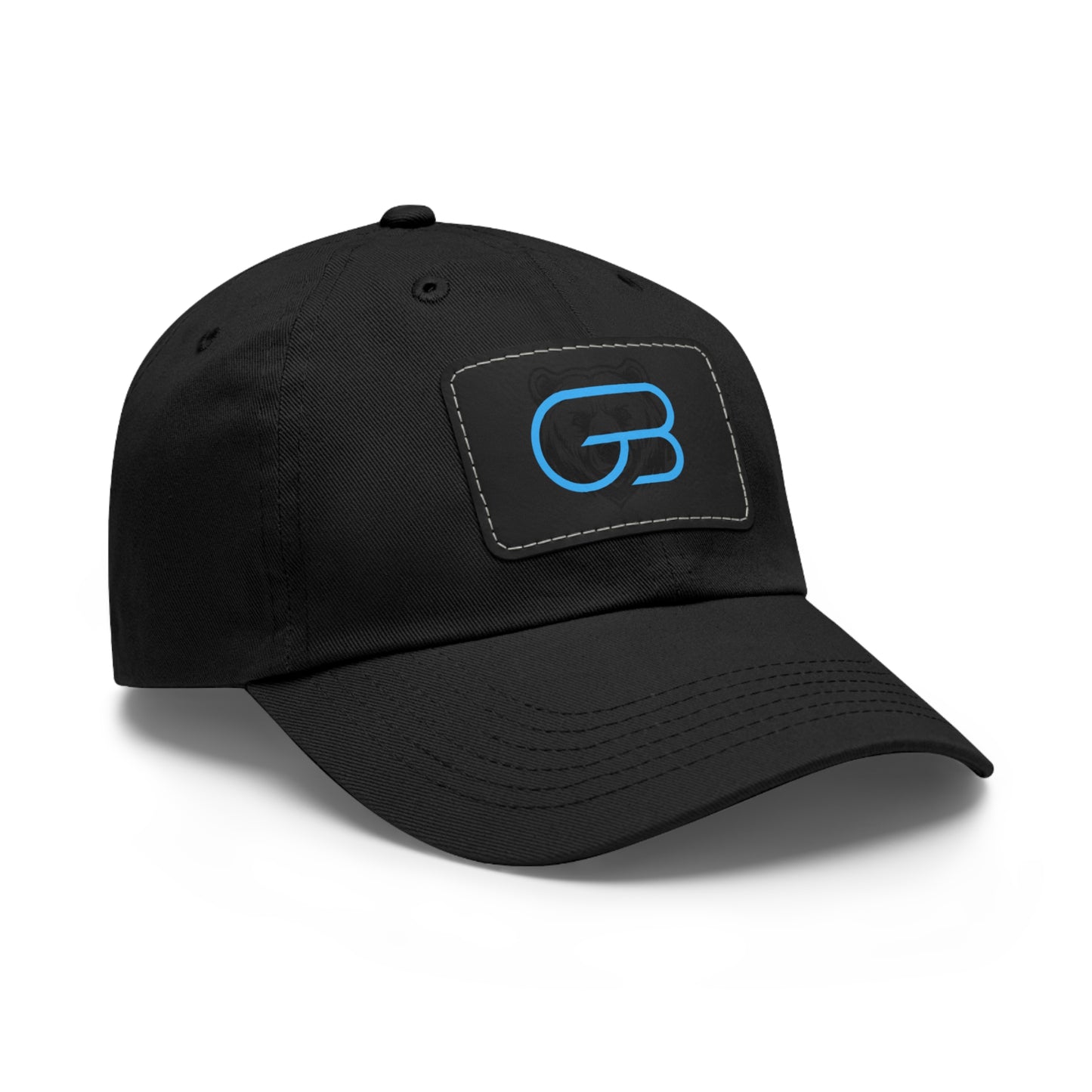 GLORY LOGO Leather Patch Dad Hat — Vintage Rectangle Patch Baseball Cap