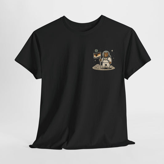 Retro Space Bear on the Moon Tee