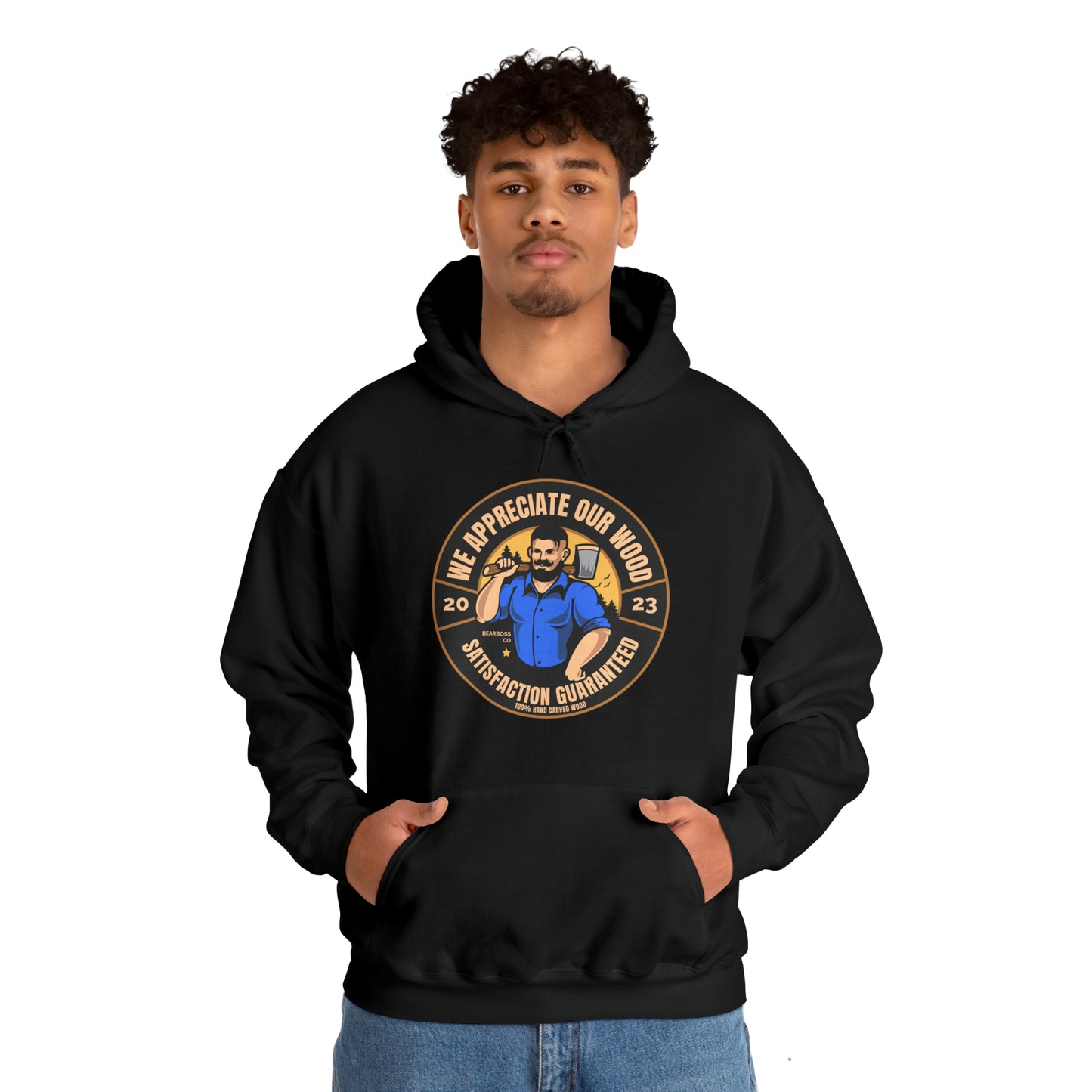 We Appreciate Our Wood Funny Mens Hoodie. Mens Hoodie. Inappropriate Hoodie, Dirty Humor Hoodie, Joke Hoodie, Rude Hoodie, Funny Gift Hoodie