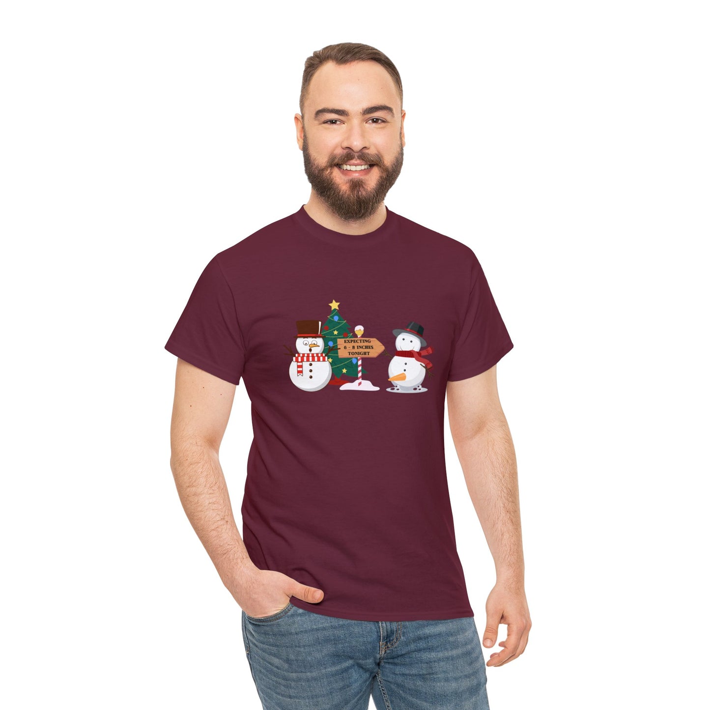 Expecting 6-8 Inches Snowman Shirt