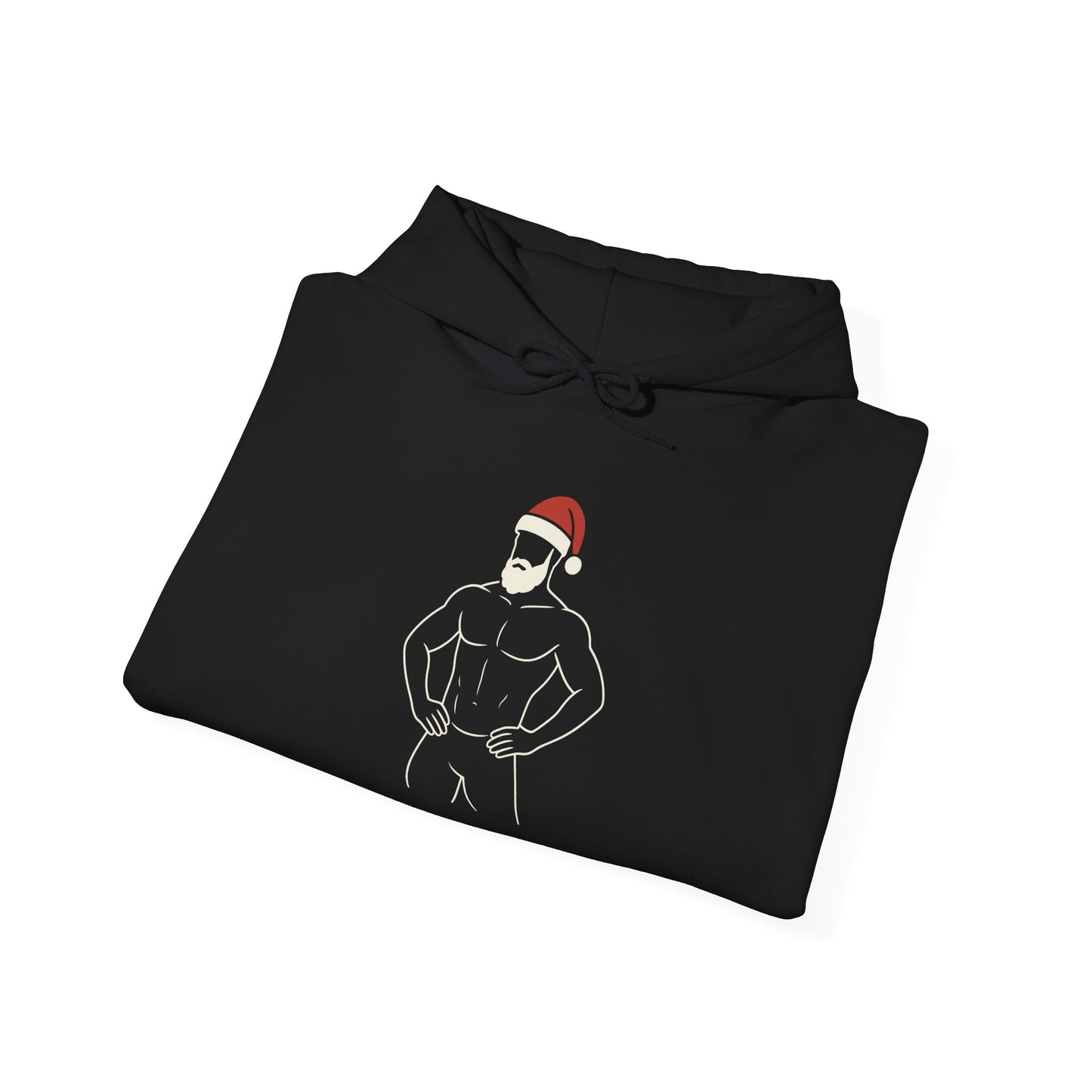 Christmas Muscle Santa Hoodie
