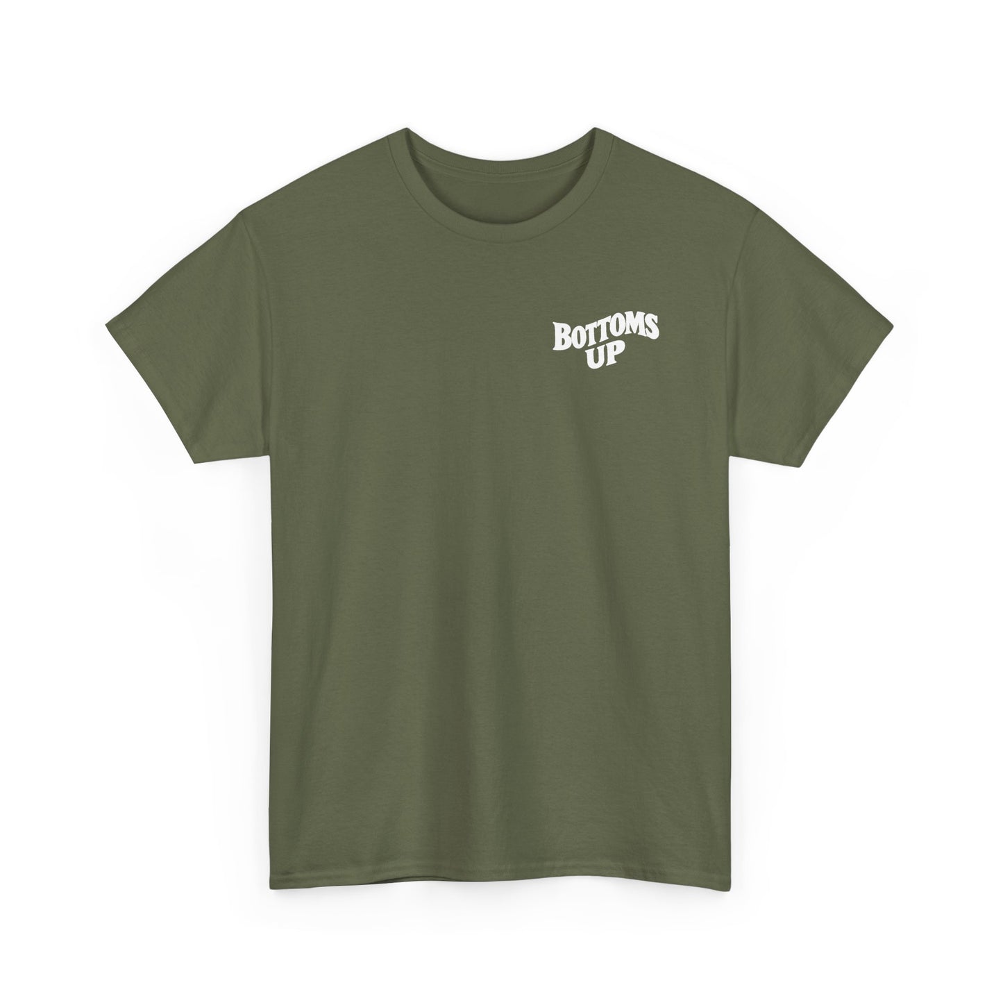 Bottoms Up Social Club T-Shirt – Funny Queer Streetwear, LGBTQ+ Pride Tee, Bear & Daddy Shirt, Gay Club Graphic Tee
