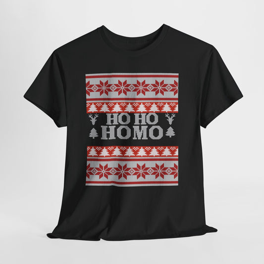 Funny Ho Ho HOMO Christmas Tee