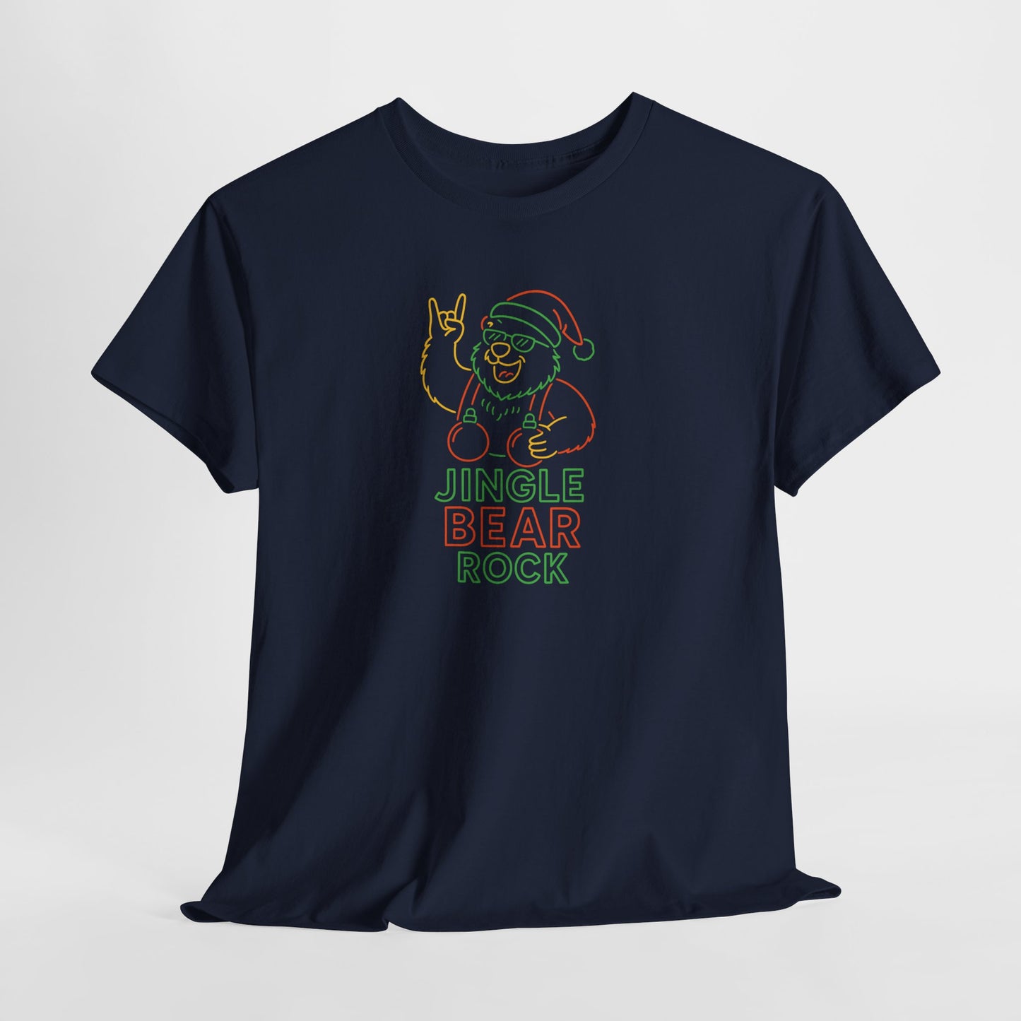 Jingle Bear Rock T-Shirt – Neon Holiday Edition