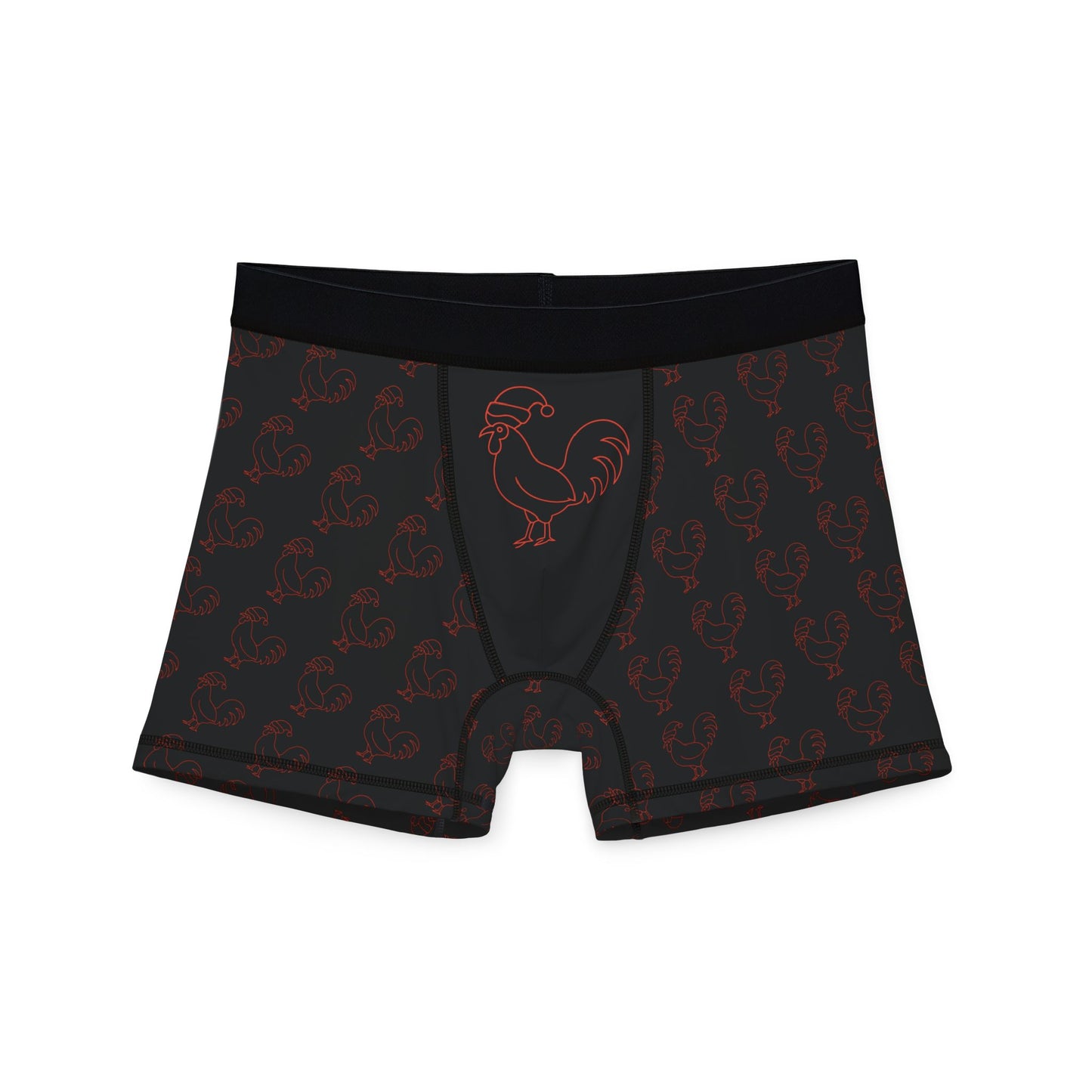 Cocky Christmas Boxer Briefs – Festive Rooster Edition